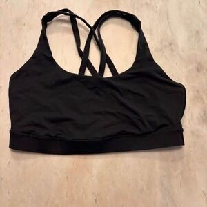 Lululemon Women's bra- Sz 8 - black- padding slits